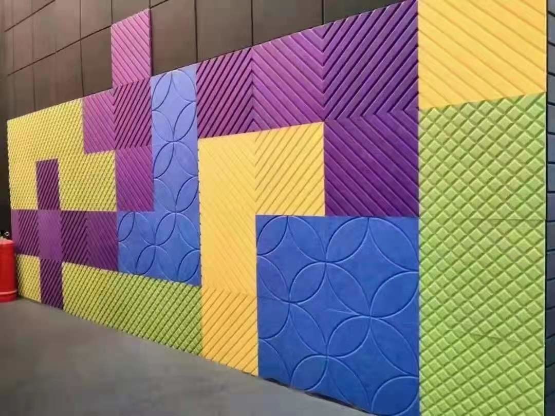 3D 9mm Hiasan Dinding Pelat Panel Dinding Akustik Peredam Suara
