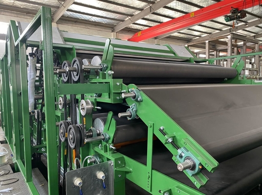 3.2m Lebar Jarum Punched Non Woven Fabric Line Produksi Untuk Towel Karpet Geotekstil