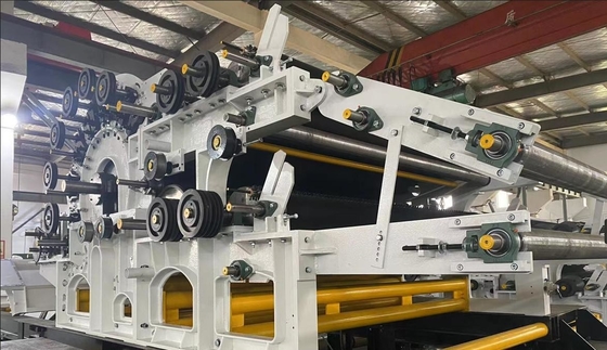 2.3m lebar kerja mesin nonwoven karting silinder tunggal dan struktur Doffer ganda