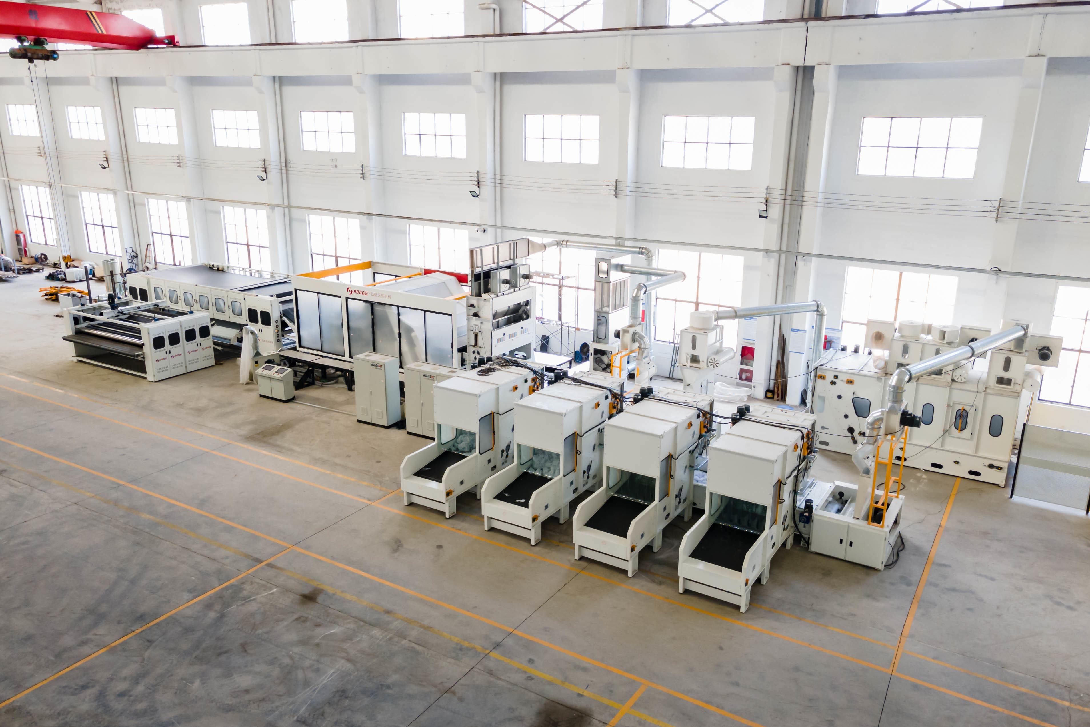 Jalur Produksi Geotekstil Nonwoven Penumbukan Jarum 400kg/H