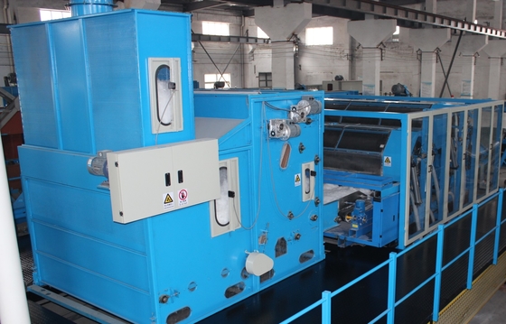 1.1m Non Woven Vibrating Hopper Feeder Bekerja Lebar 1400-2350mm