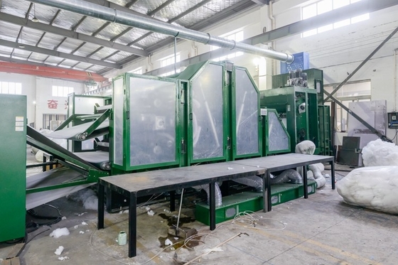 HongYi-2 Tahun Garansi Efisiensi Tinggi Mesin Carding Nonwoven Doffer Ganda Untuk Wol